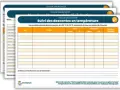 Fiche de suivi des descentes en température pour le protocole HACCP. Elle enregistre les données de refroidissement des produits.