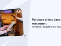 Un couple consulte un menu au restaurant, illustrant comment faire un fichier client pour améliorer l'expérience.