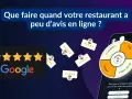 Des étoiles Google et des avis clients flottent autour d'un téléphone affichant une roue de loterie. Encouragez vos clients à laisser un avis Google pour gagner des prix.