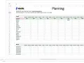 Planning de travail affichant les disponibilités des employés pour la semaine. Le planning est organisé par jour et par créneau horaire.