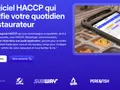Une tablette affiche un logiciel de gestion pour restaurant, simplifiant le quotidien des restaurateurs avec son système ERP.