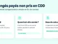Indemnité compensatrice pour congés payés non pris en CDD. Versée à la fin du contrat, elle est calculée sur la rémunération brute totale.