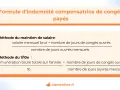 Formule d'indemnité compensatrice de congés payés : deux méthodes expliquées pour calculer le montant dû.