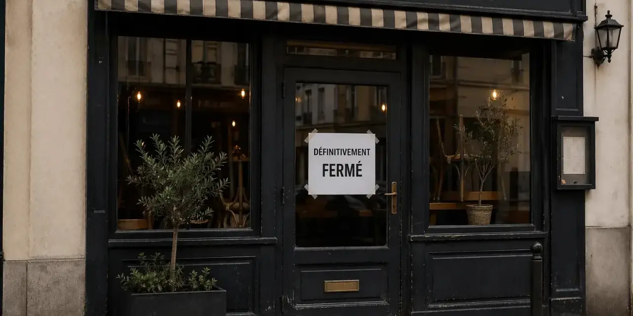 Le "Bistrot du Coin" est définitivement fermé. Une affiche sur la porte annonce la triste nouvelle.