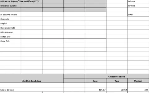 Extrait d'un bulletin de paie montrant le salaire de base et la majoration pour jour férié, indiquant quel jour férié est payé double.