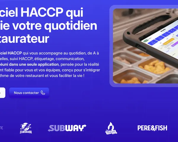 Une tablette affiche un logiciel de gestion pour restaurant, simplifiant le quotidien des restaurateurs avec son système ERP.