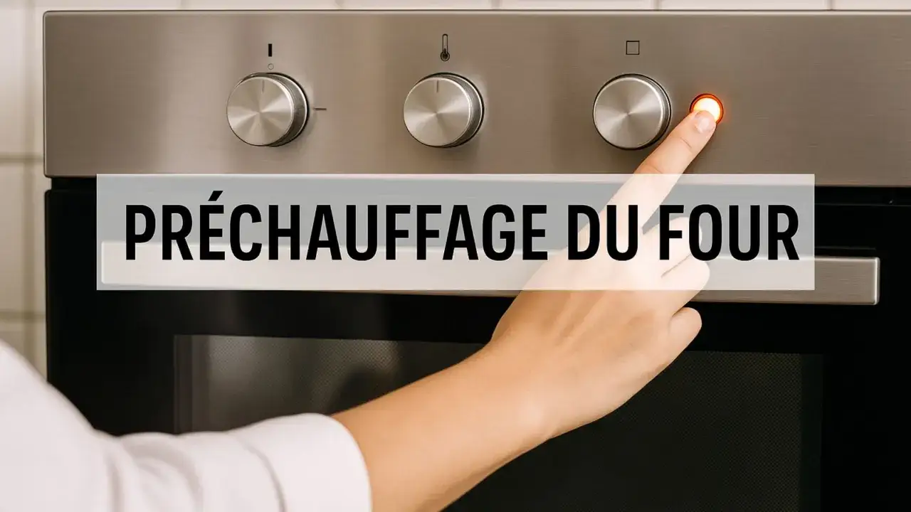 Main d'une personne allumant un four &agrave; gaz. Le pr&eacute;chauffage est en cours, pr&ecirc;t pour le temps de cuisson id&eacute;al.