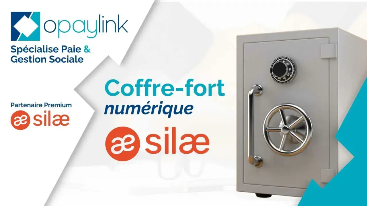 Coffre-fort num&eacute;rique pour savoir combien de temps garder les fiches de paie. Opaylink et Sil&aelig;, partenaires de confiance.